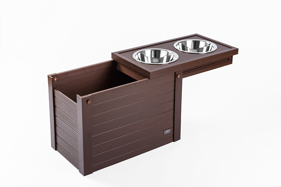 Dog Food Storage and 2 Bowl Diner in one – OfficialDogHouse